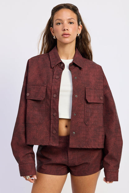 Emory Park Halle Jacket in Black view 5 - Halle Jacket Stand Studio (layer)