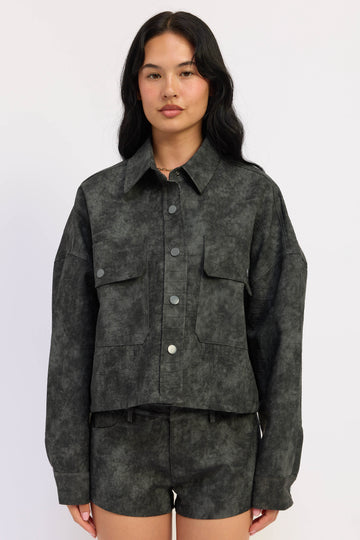 Emory Park Halle Jacket in Burgundy - Halle Jacket Stand Studio (layer)