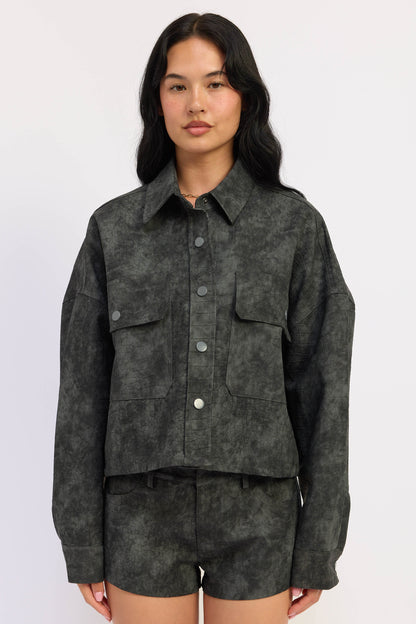 Emory Park Halle Jacket in Burgundy - Halle Jacket Stand Studio (layer)