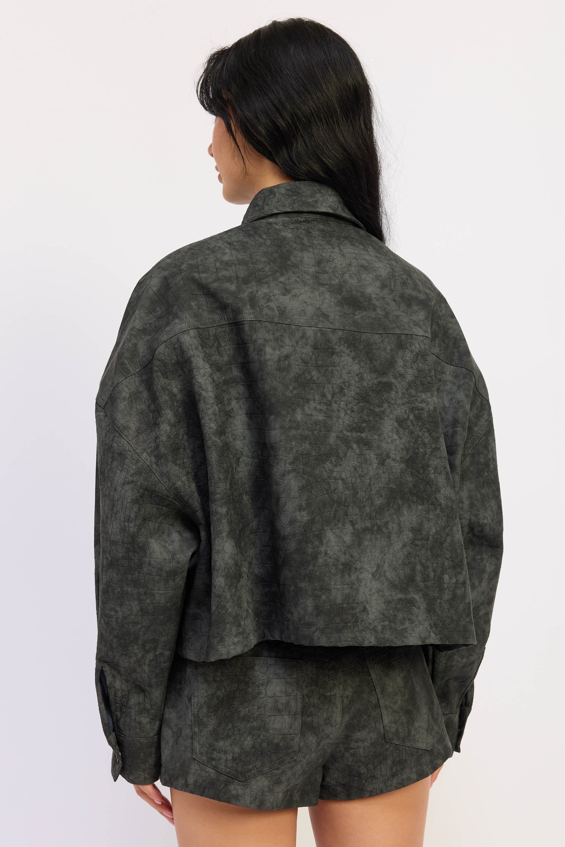 Emory Park Halle Jacket in Burgundy view 3 - Halle Jacket Stand Studio (layer)