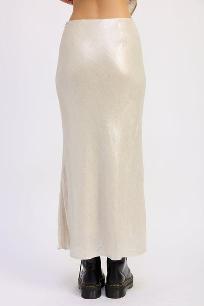 Emory Park Hani Midi Skirt in Champagne view 3 - Honey Midi Skirt (dress)