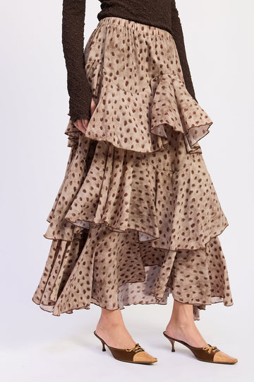 Emory Park Idalia Maxi Skirt in Desert Brown view 2 - Idalia Maxi Dress