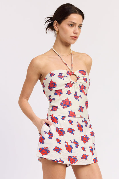 Emory Park Indira Halter Top in Off-White view 2