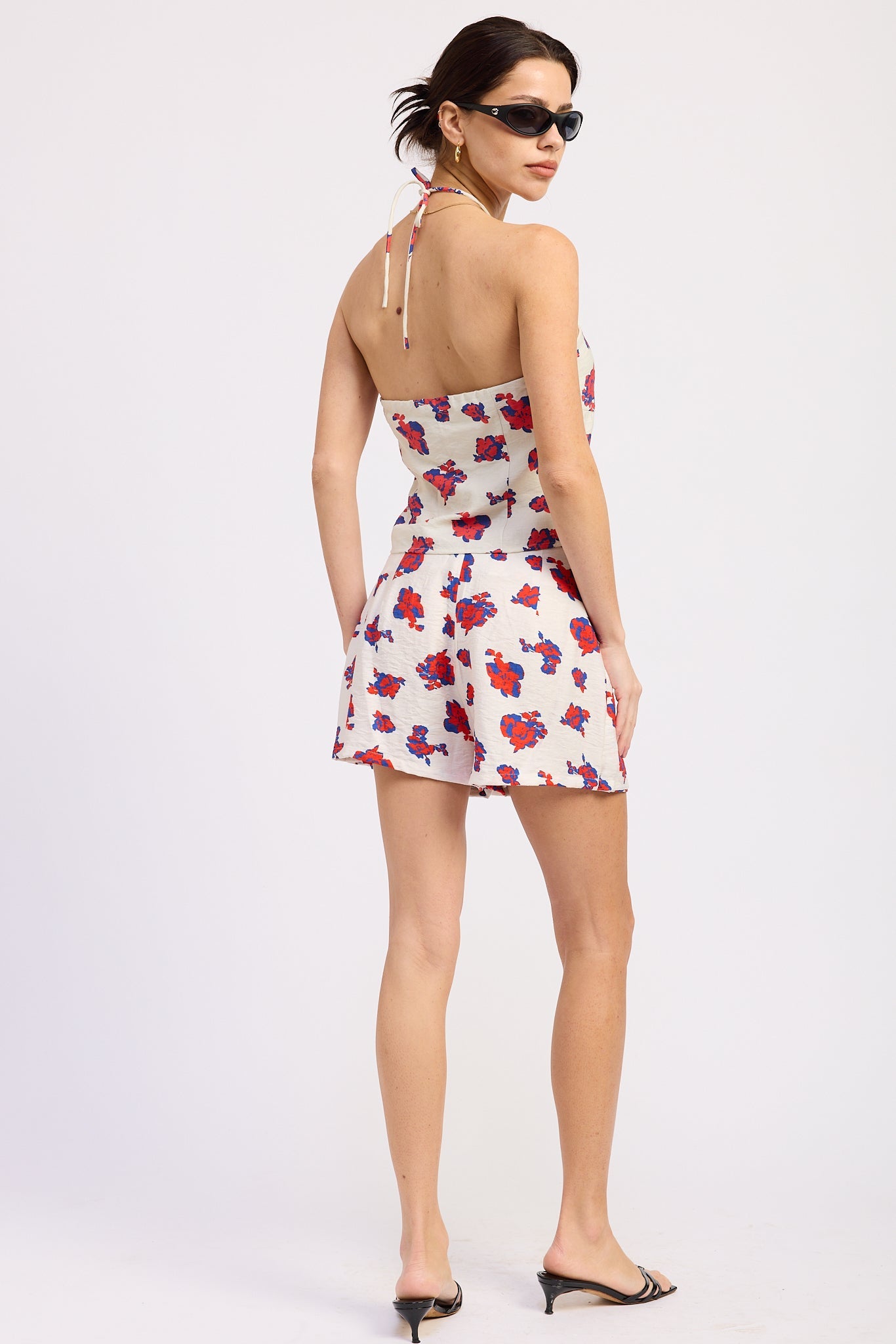 Emory Park Indira Mini Skort in Off-White view 3 - Indira Skirts