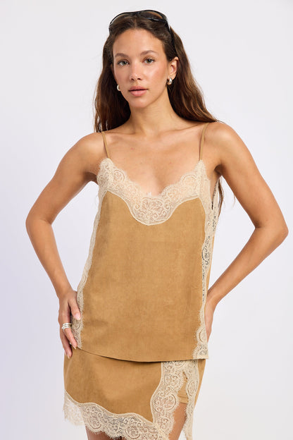 Emory Park Iria Cami Top in Expresso