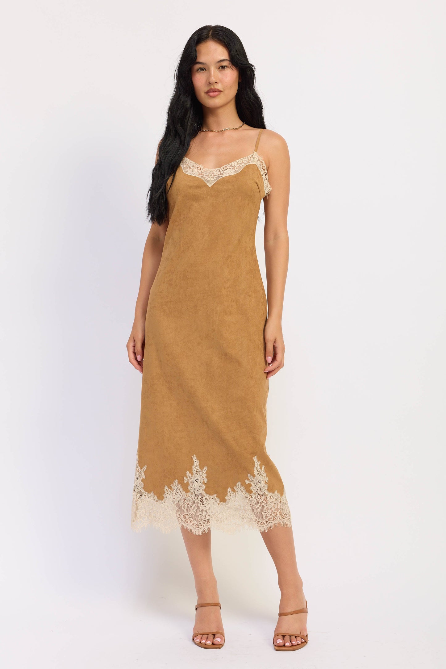 Emory Park Iria Midi Dress in Camel - Iris Midi Dress