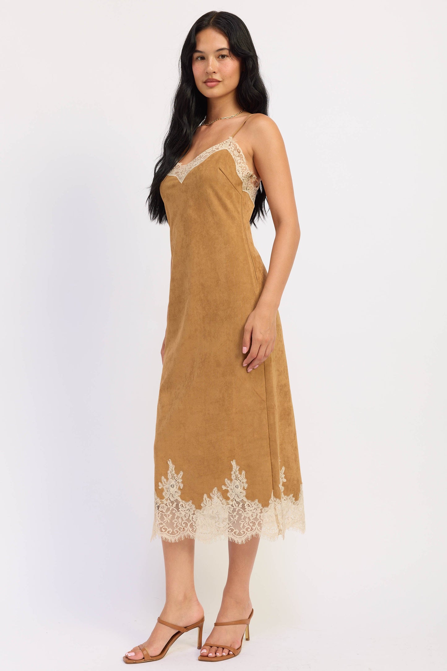 Emory Park Iria Midi Dress in Camel view 2 - Iris Midi Dress