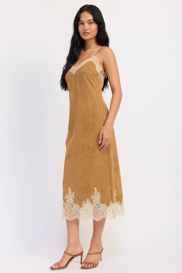 Emory Park Iria Midi Dress in Camel view 2 - Iris Midi Dress