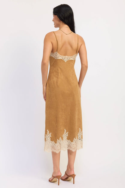 Emory Park Iria Midi Dress in Camel view 3 - Iris Midi Dress