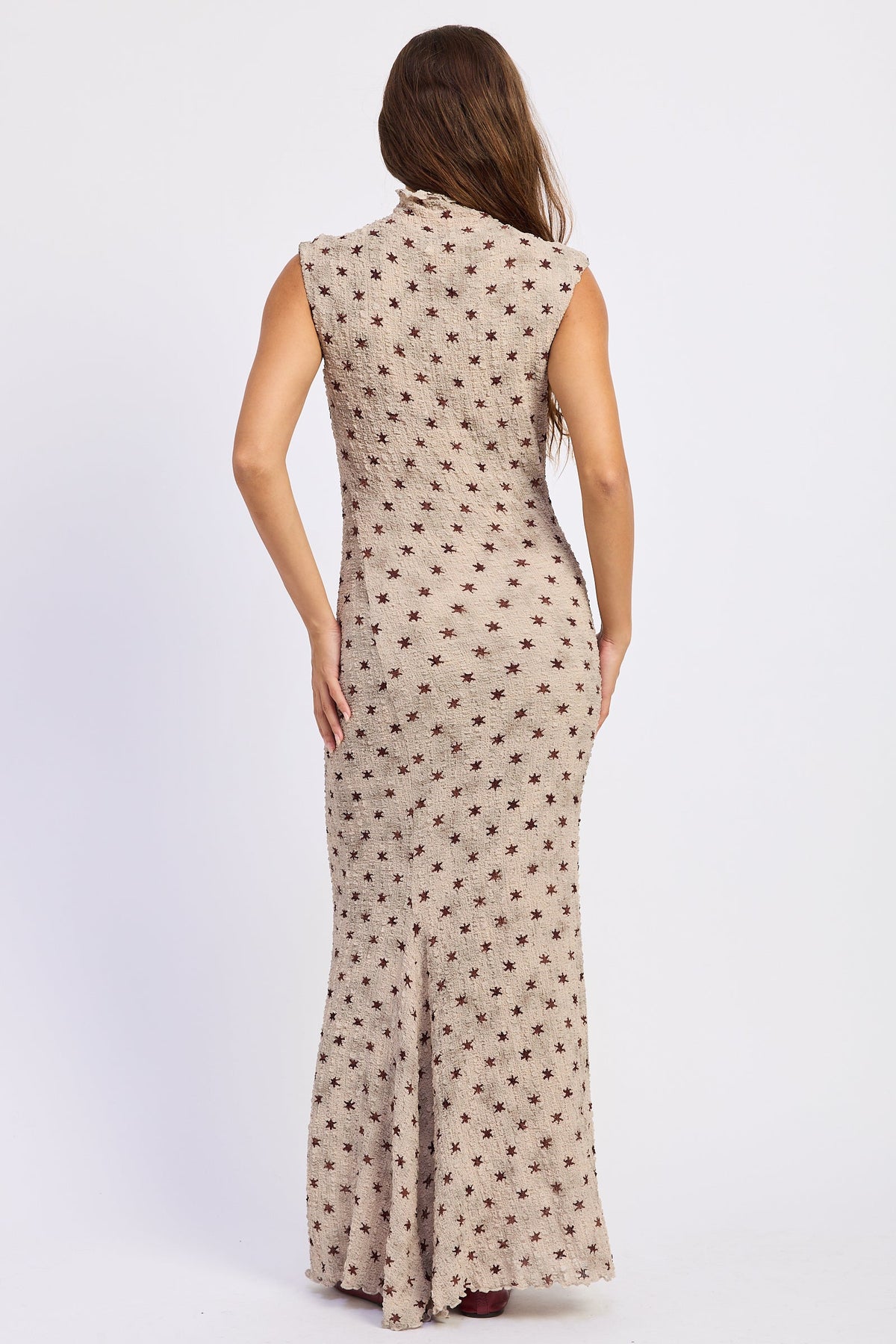 Emory Park Ismerie Maxi Dress in Silver Brown view 3 - Is Maxi