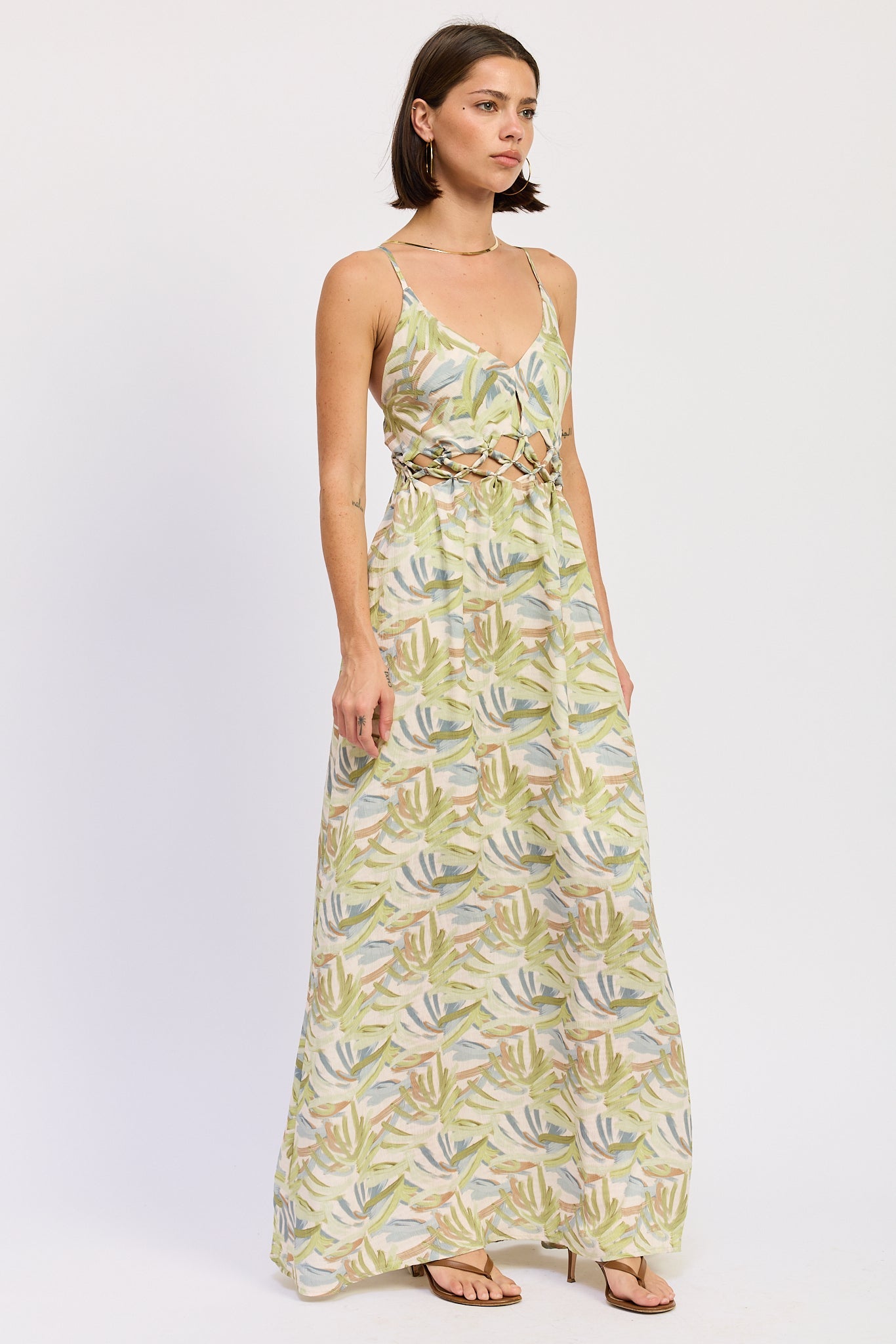 Emory Park Ivara Maxi Dress in Green Multi view 2 - Ivara Dress