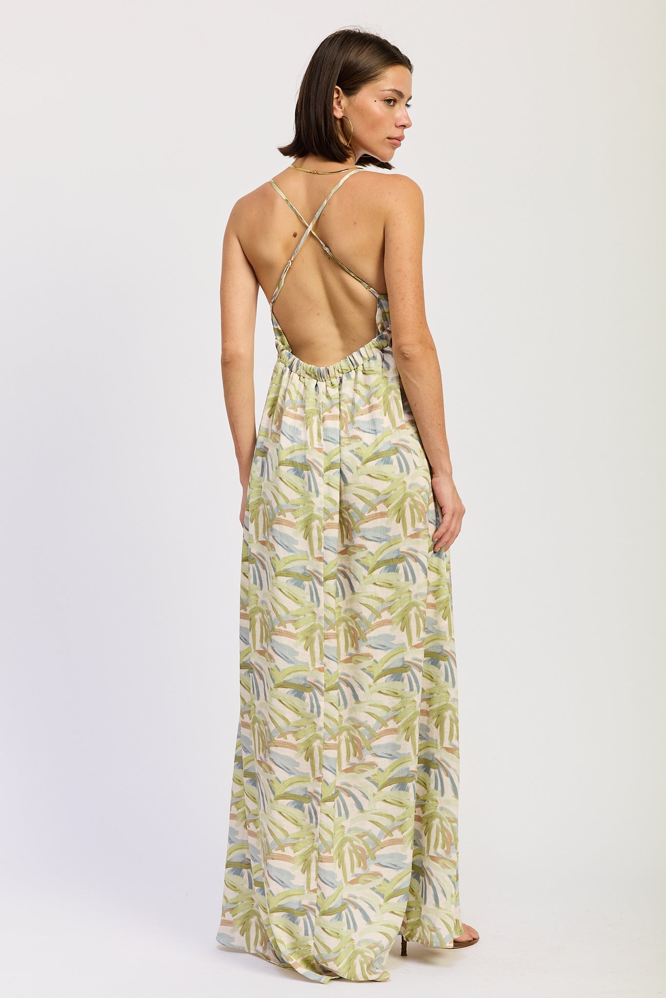 Emory Park Ivara Maxi Dress in Green Multi view 3 - Ivara Dress
