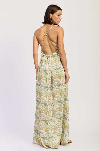 Emory Park Ivara Maxi Dress in Green Multi view 3 - Ivara Dress