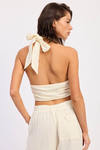 Emory Park Jadae Halter Neck Top view 7 - Jade Halter Top