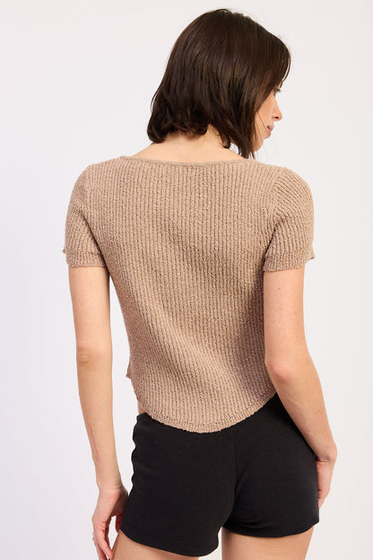 Emory Park Janelle Top in Brown view 3 - Janelle Topliff