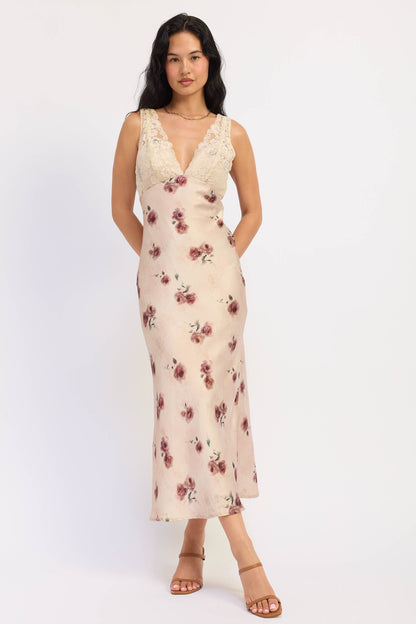 Emory Park Jillian Midi Dress in Pale Brush - Jill Midi Dress