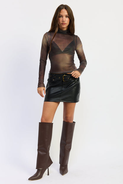 Emory Park Jolie Mini Skirt in Black - Jolie Mini Dress