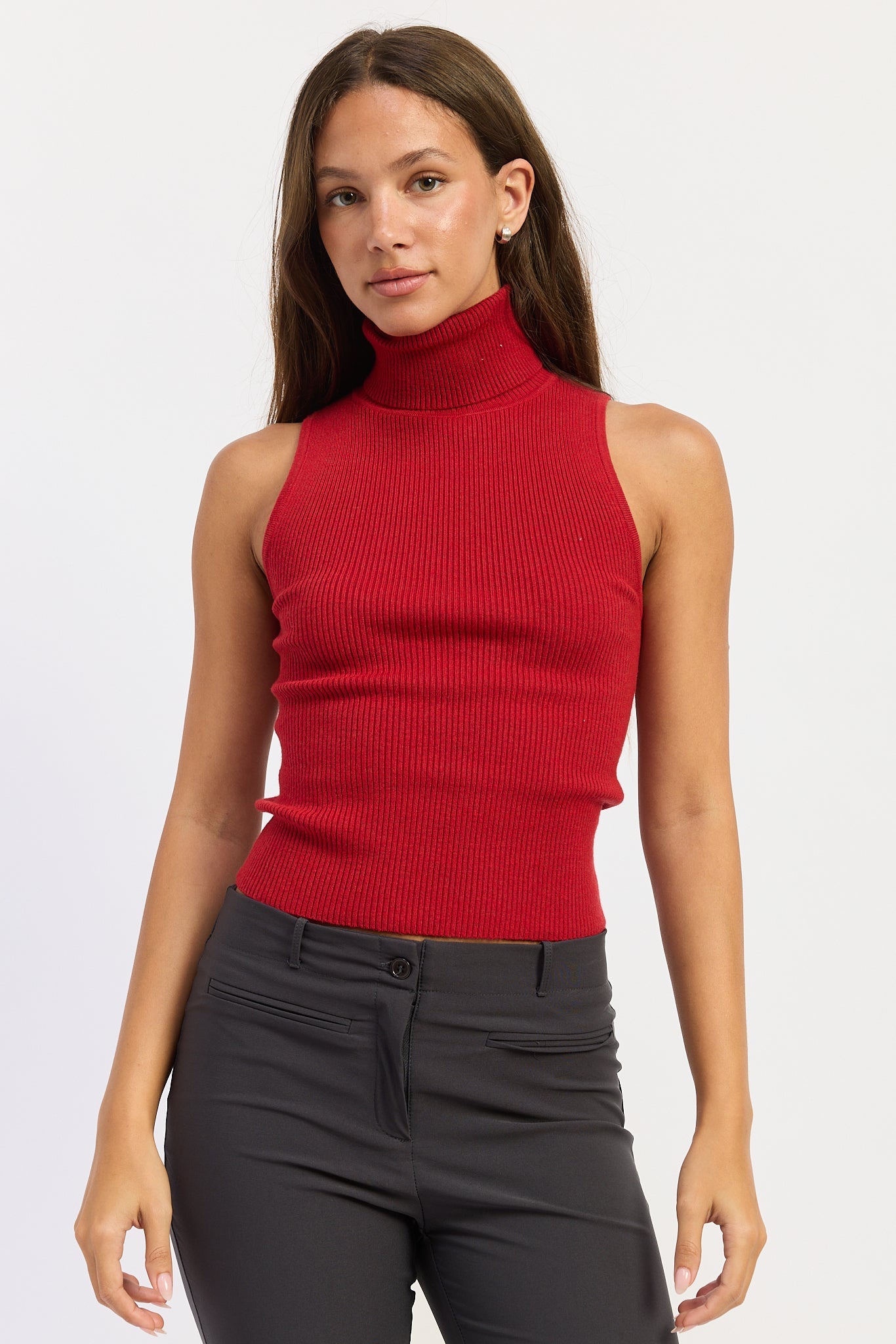 Emory Park Julia Top in Deep Red - Julia Topaz