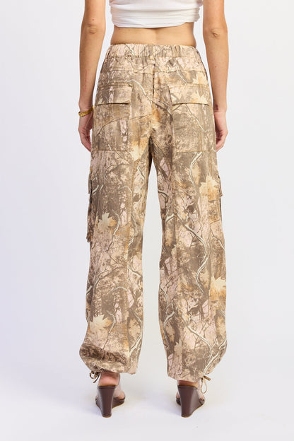 Emory Park Kaavia Cargo Pants in Olive Pink Blush view 3 - Kaia Cargo Pant (bottom)
