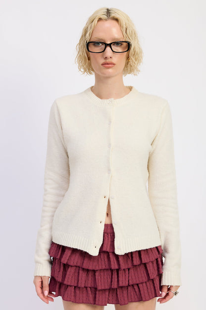 Emory Park Kaia Cardigan Top in Baby blue view 3 - Kaia Cardigan Set