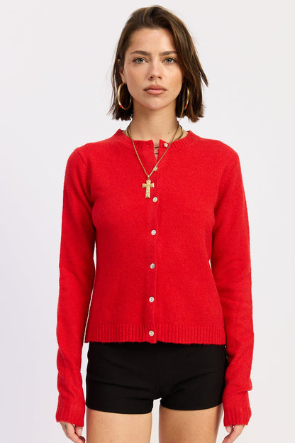 Emory Park Kaia Cardigan Top in Heather Gray view 10 - Kaia Cardigan Set