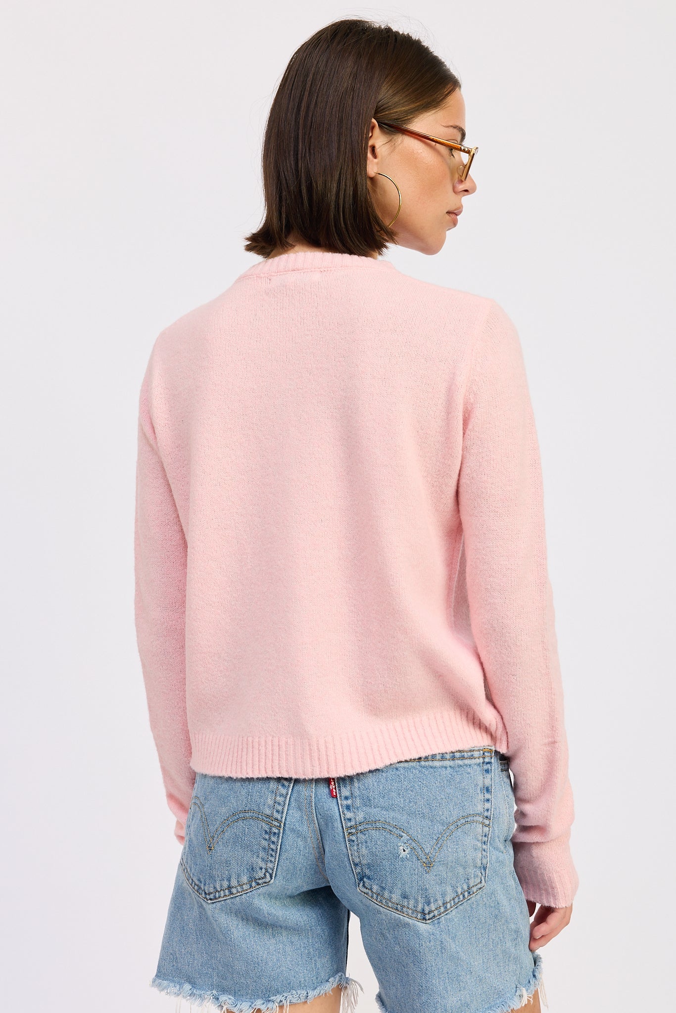 Emory Park Kaia Cardigan Top in Light Pink view 7 - Kaia Cardigan Set