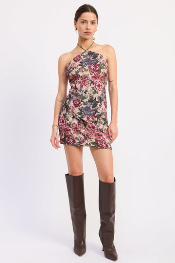 Emory Park Karissa Mini Skirt in Flower Jacquard - Karissa Mini Skirt In White More To Come (dress)
