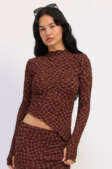 Emory Park Karissa Top in Cinnamon - Karissa Top Reformation