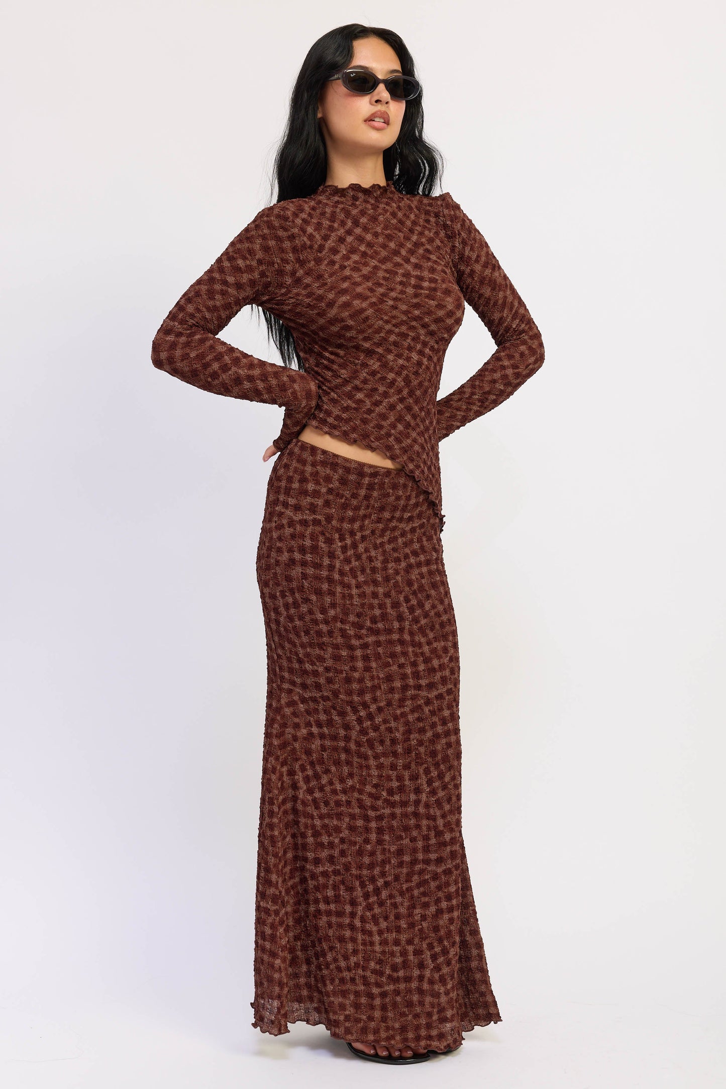 Emory Park Karissa Top in Espresso view 4 - Karissa Top Reformation