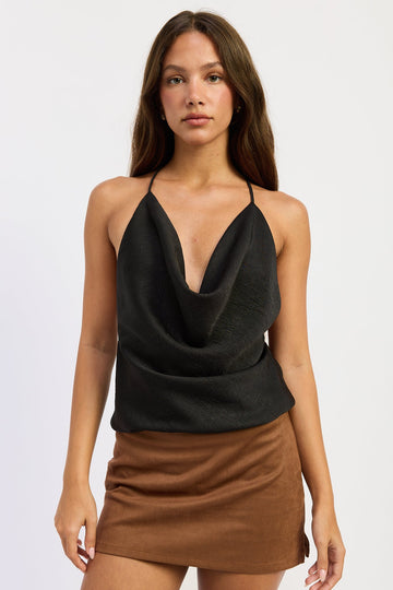 Emory Park Kate Top in Black - Kate Topham