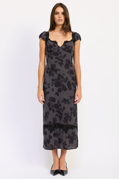 Emory Park Keziah Maxi Dress in Black - Keziah Long Sleeve Maxi Dress