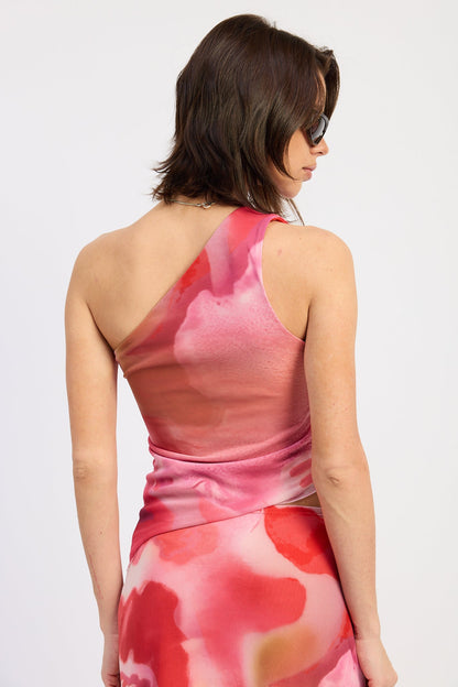 Emory Park Lilah Top in Rose Pink Floral view 3 - Lilah Top By Avara