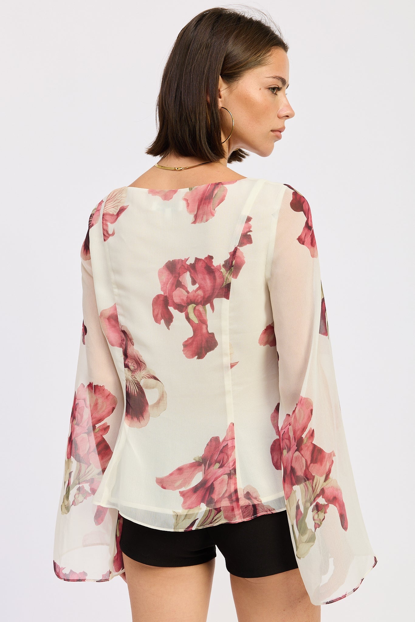 Emory Park Liliosa Blouse in Ivory Red view 3 (top)