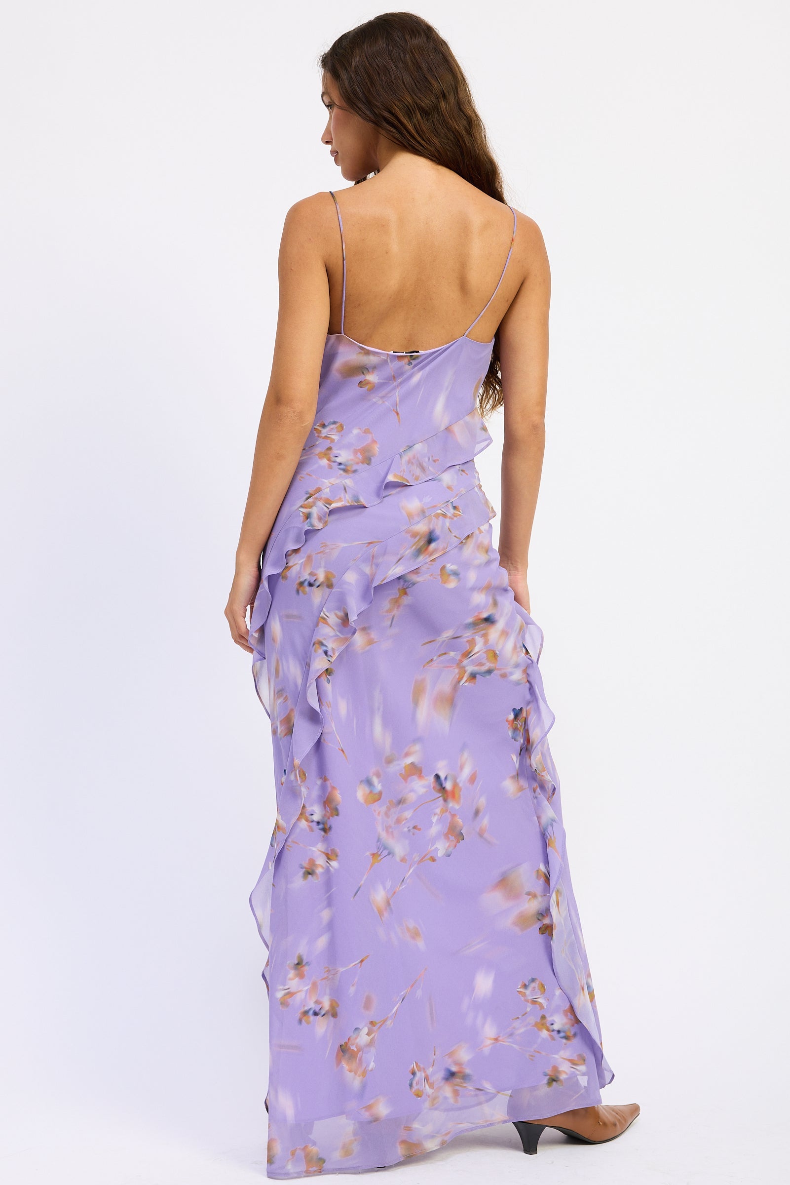 Emory Park Lorraine Maxi Dress in Purple view 3 - Lorraine Maxi Dress Baby Blue