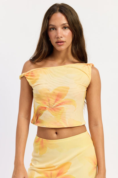 Emory Park Lucia Top in Yellow Floral - Lucia Top Handle Bag