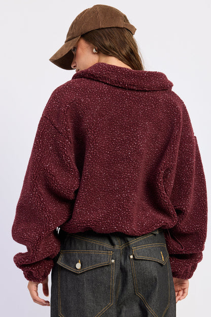 Emory Park Luella Sweater in Burgundy view 2 - Luella Sweater For Ladies (top)