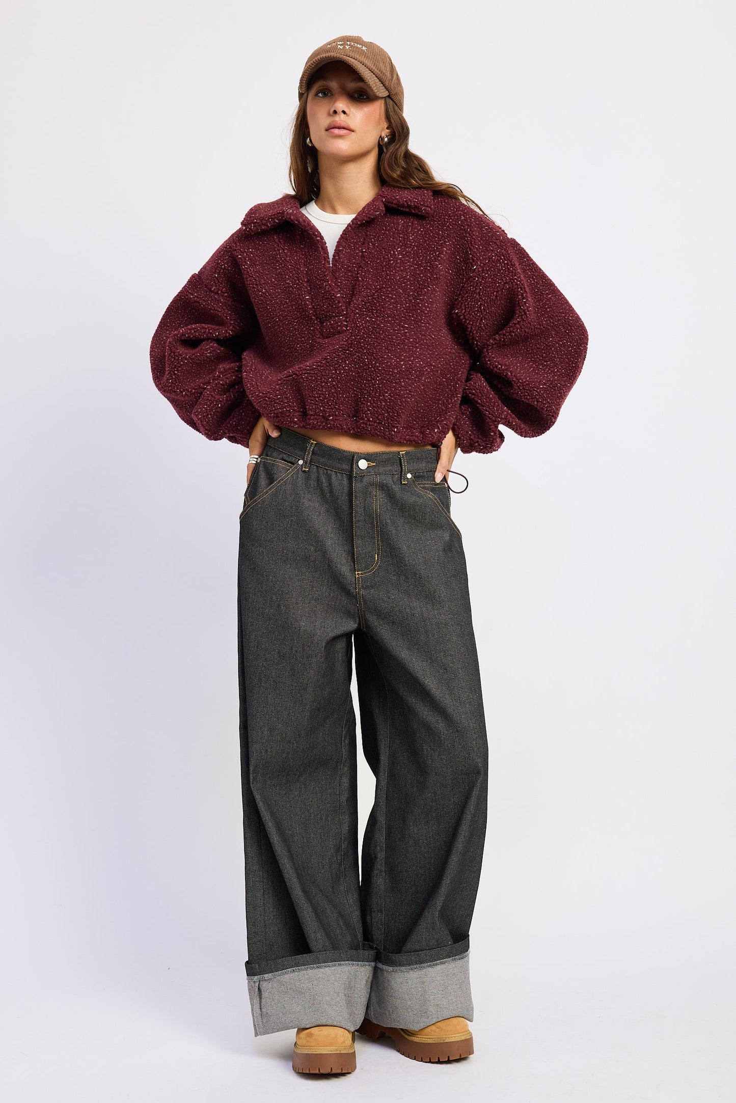 Emory Park Luella Sweater in Olive view 4 - Luella Sweater For Ladies (top)