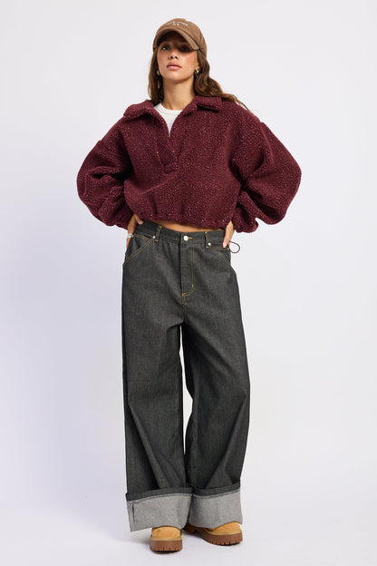 Emory Park Luella Sweater in Olive view 4 - Luella Sweater For Ladies (top)