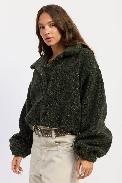 Emory Park Luella Sweater in Olive view 6 - Luella Sweater For Ladies (top)