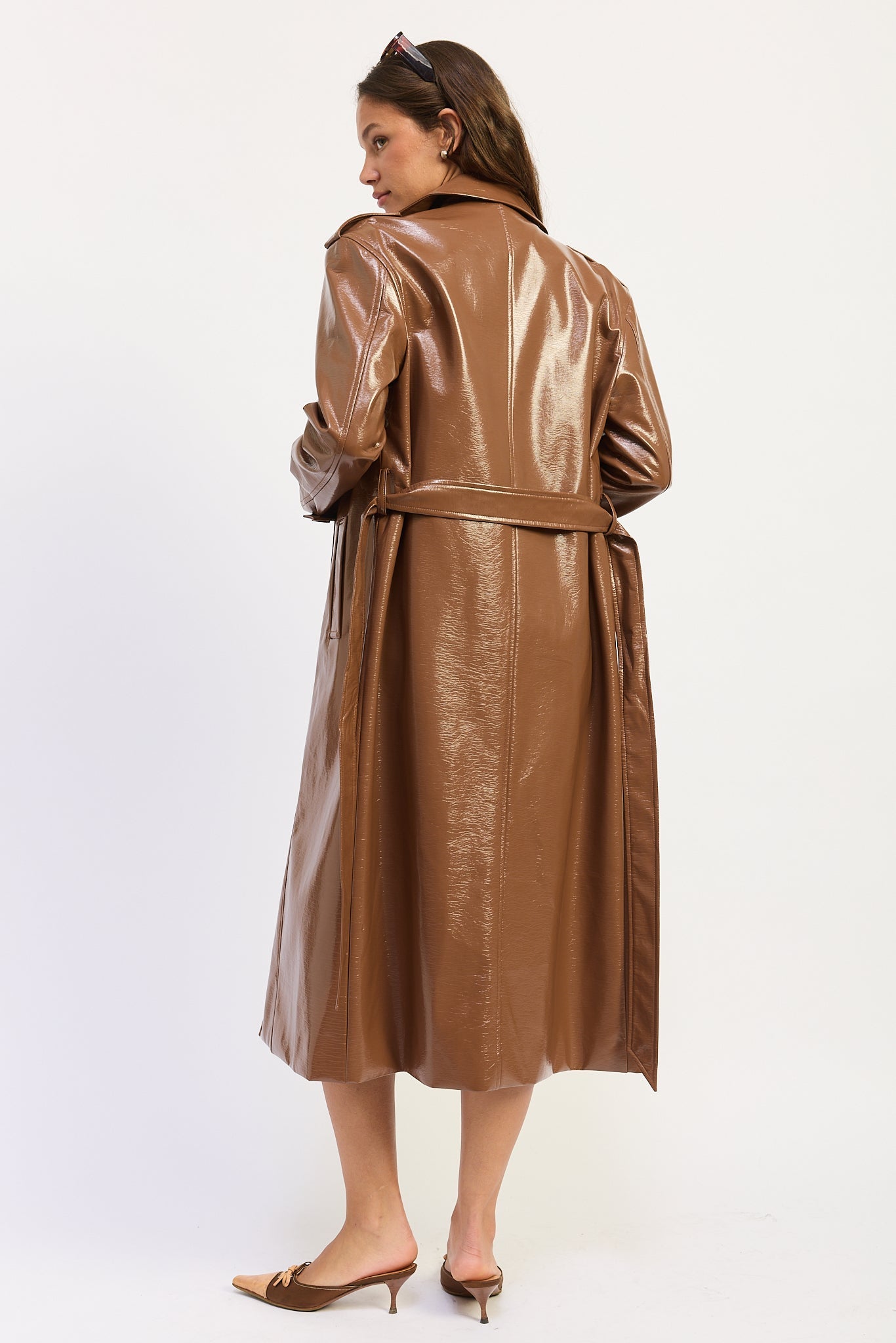Emory Park Madelyn Coat in Dusty Blue view 6 - Madelyn Cline Coat (layer)