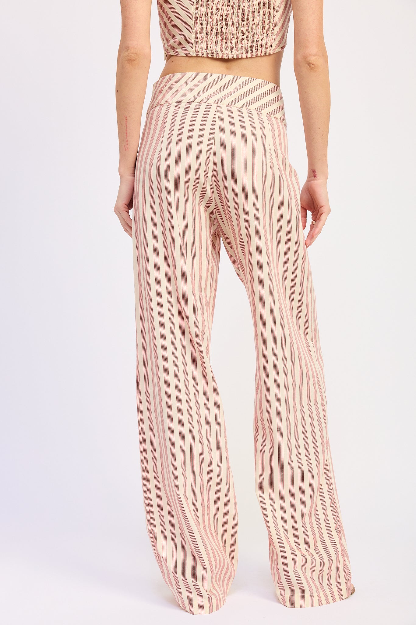 Emory Park Marisol Pants in Red Stripe view 3 - Splendid Marisol Pants (bottom)