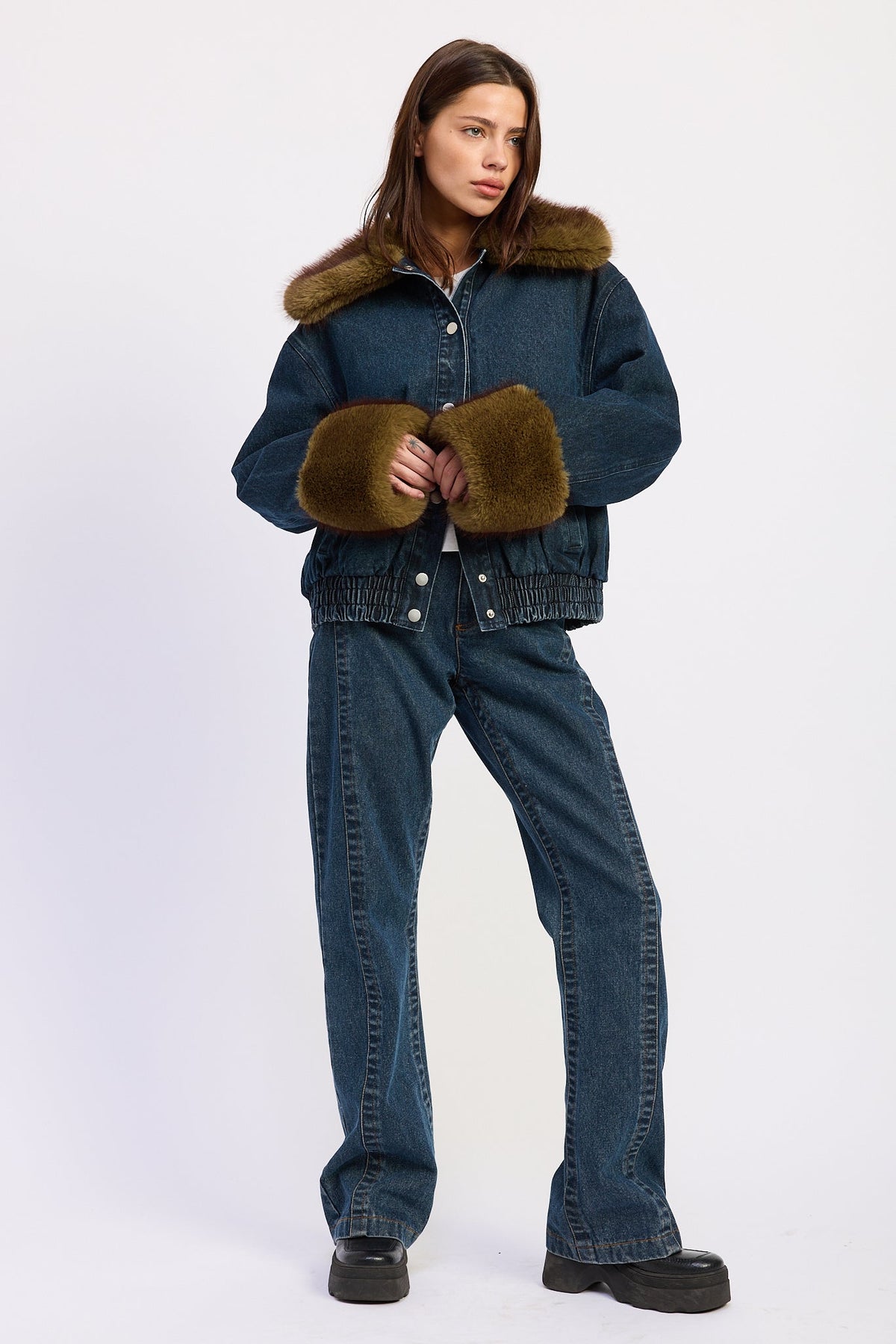 Emory Park Mavi Denim Jacket view 4 - Mavi Denim Jacket Women'S (top)