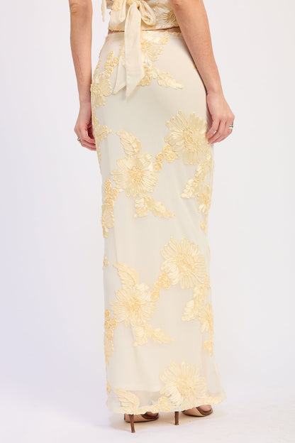 Emory Park Milena Maxi Skirt in Ivory view 3 - Milena Maxi Dress