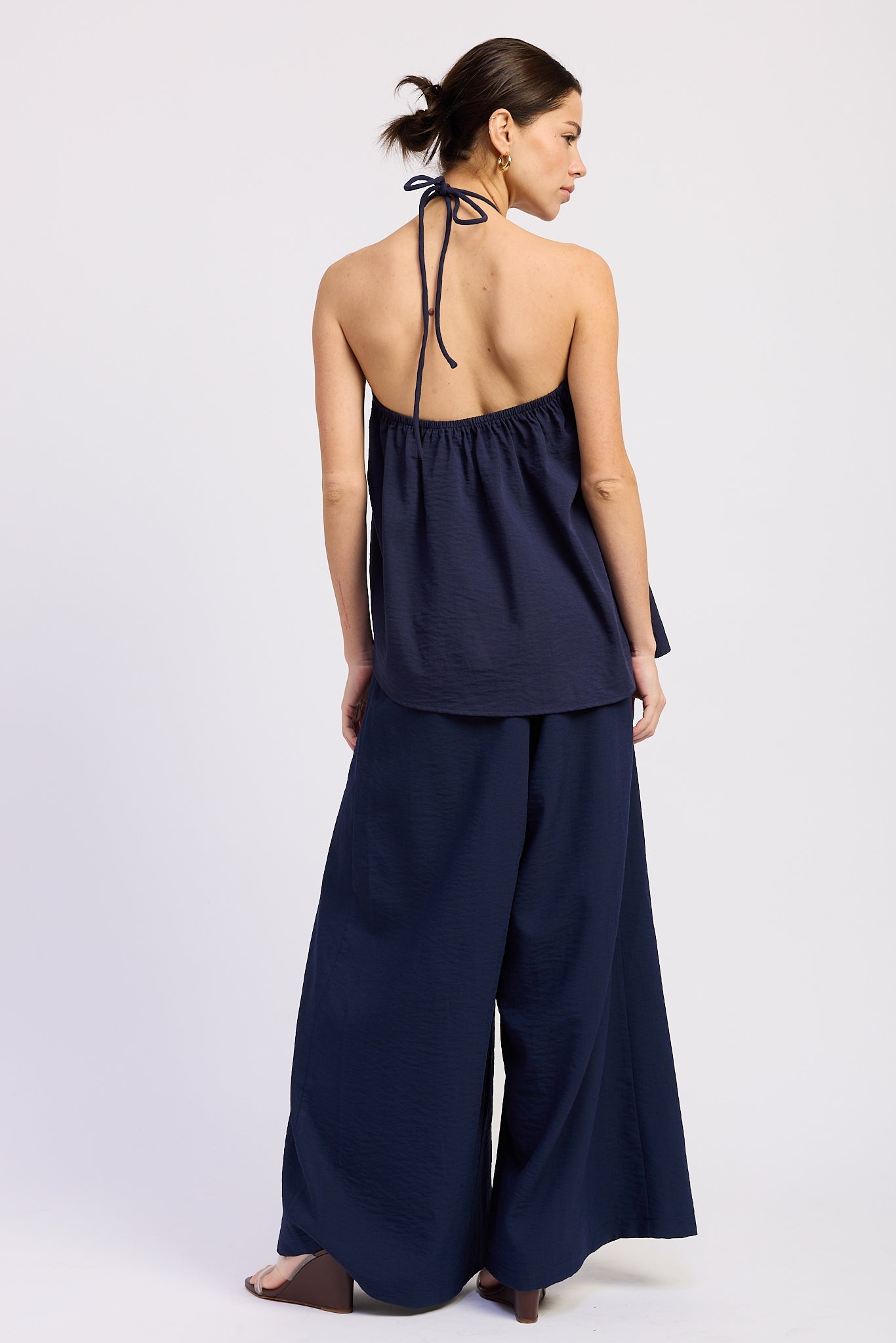 Emory Park Nora Wide Leg Pants in Avocado view 10 - Nora Wide Media (bottom)