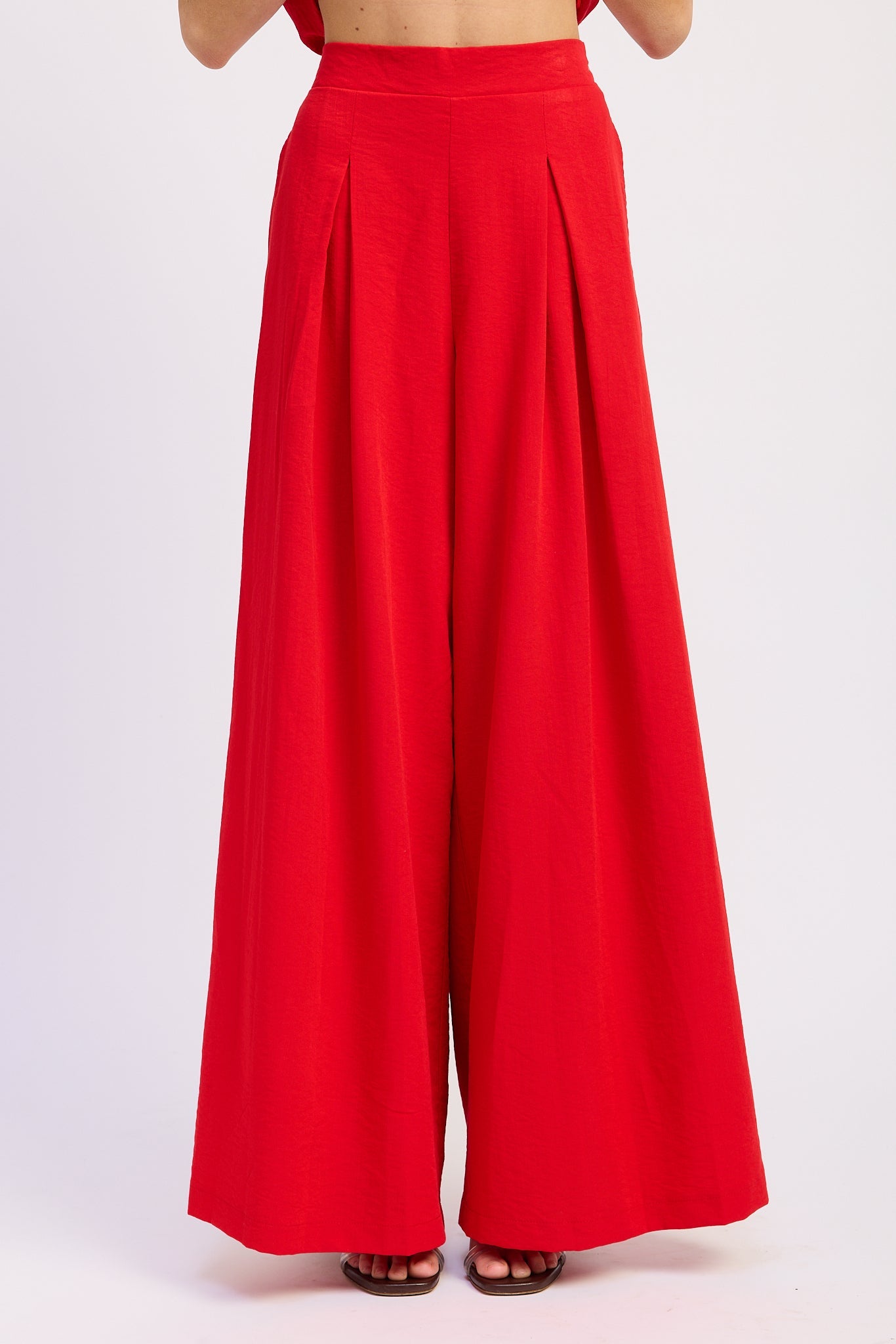 Emory Park Nora Wide Leg Pants in Navy view 7 - Nora Wide Media (bottom)