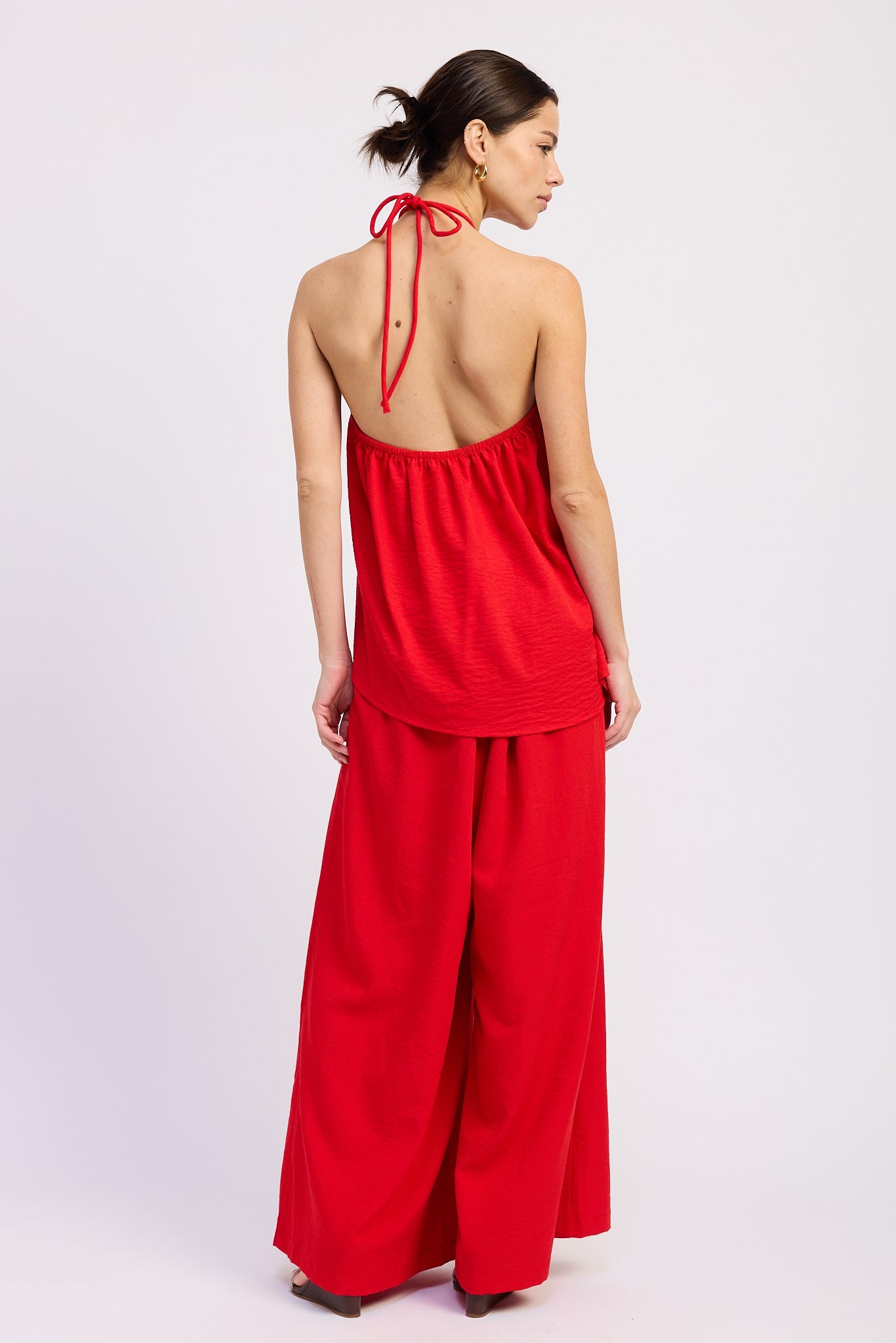 Emory Park Nora Wide Leg Pants in Off-White view 6 - Nora Wide Media (bottom)