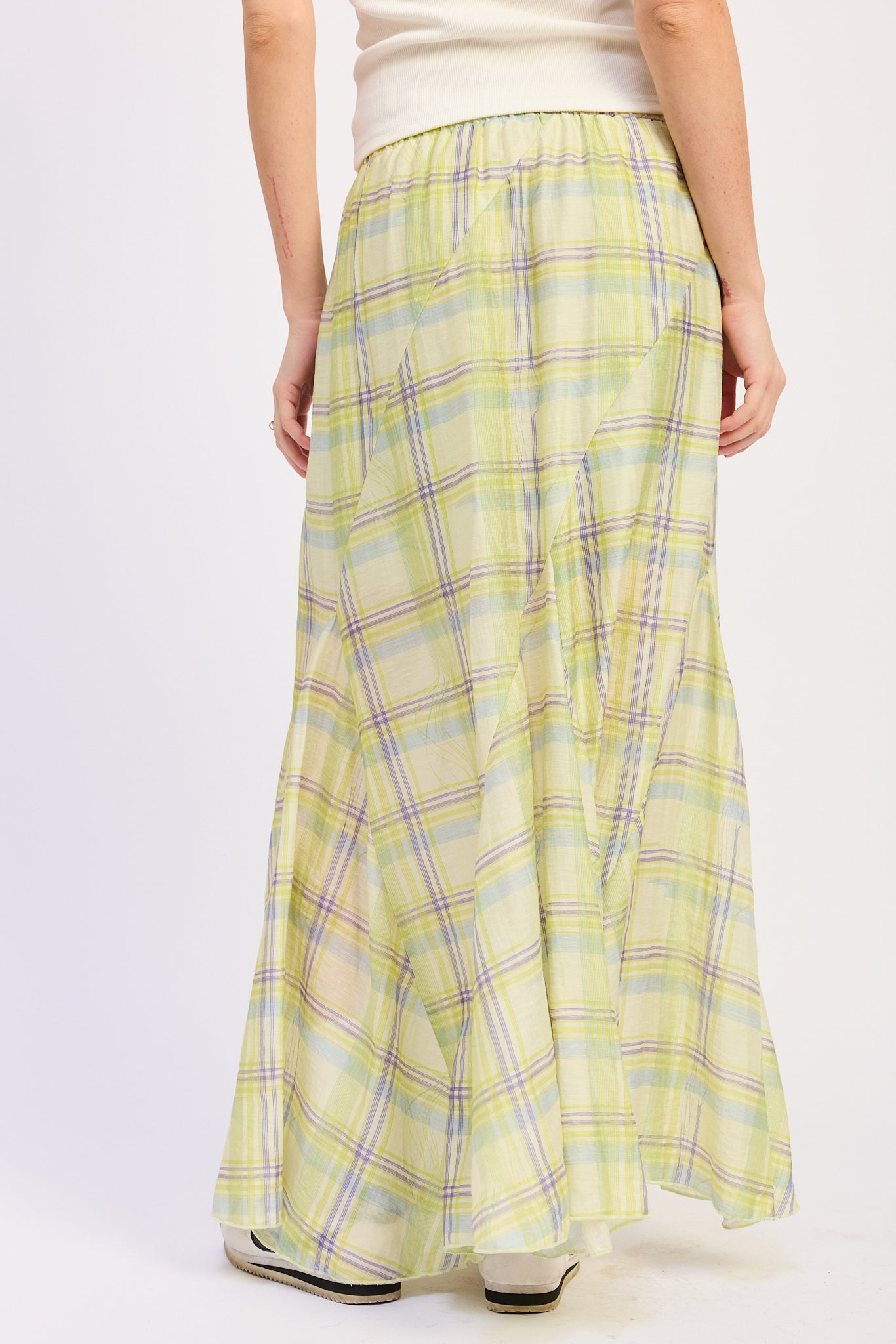 Emory Park Ondine Maxi Skirt in Lime view 3 - Ondine Maxi Dress
