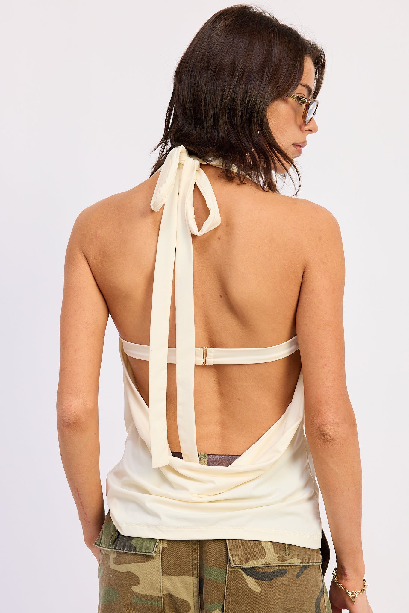 Emory Park Orelia Cowl Top in Ivory view 6 - Orelia Cozy Lace Up Boots