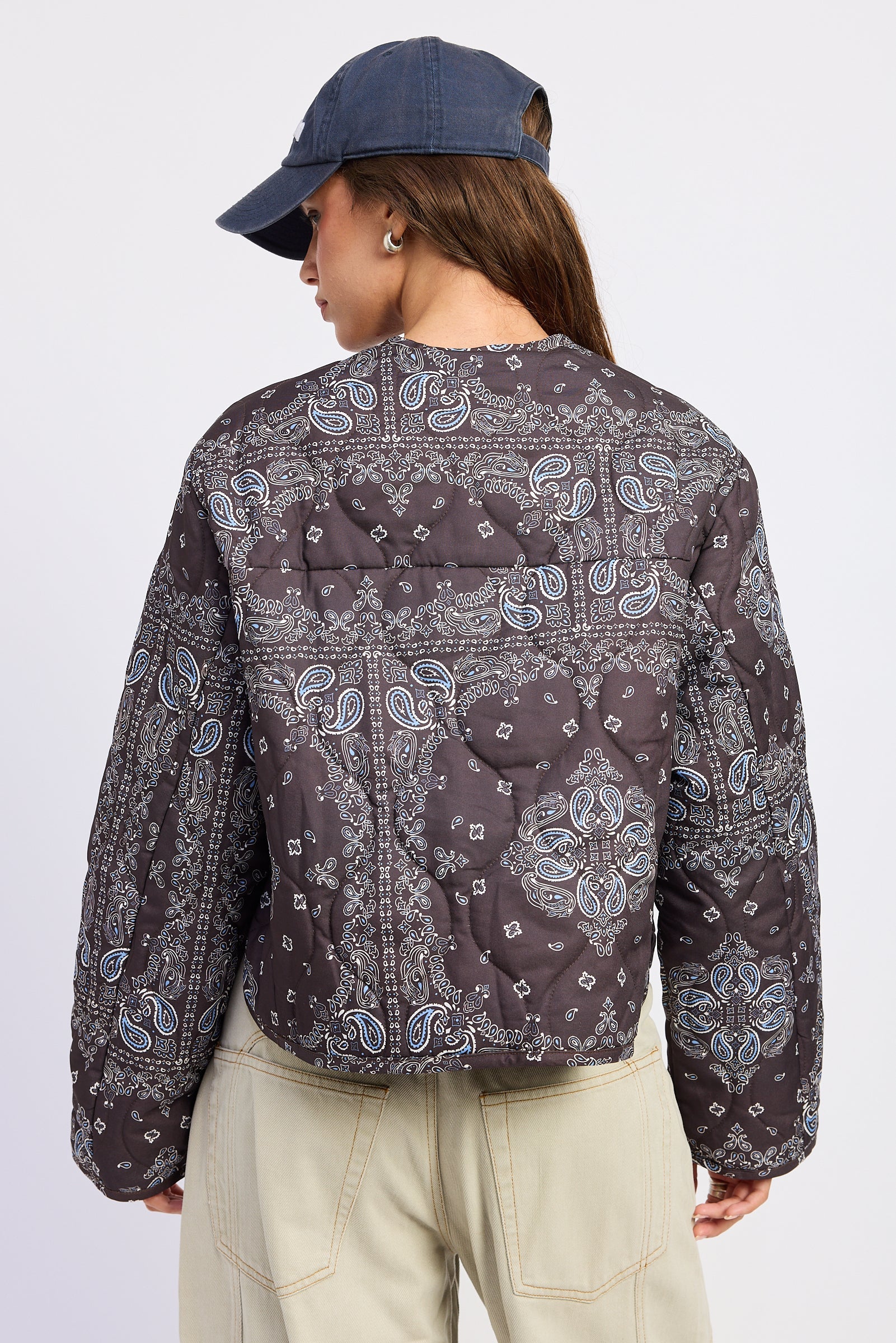 Emory Park Penelope Jacket in Chocolate Paisley view 3 - Penelope Jacket Sportscraft (layer)