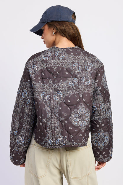 Emory Park Penelope Jacket in Chocolate Paisley view 3 - Penelope Jacket Sportscraft (layer)